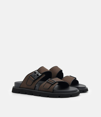 PEDRO Icon Slide Sandals - Dark Brown