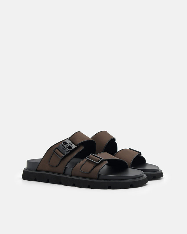 PEDRO Icon Slide Sandals - Dark Brown