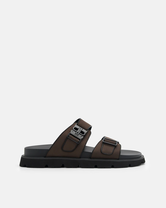 PEDRO Icon Slide Sandals - Dark Brown