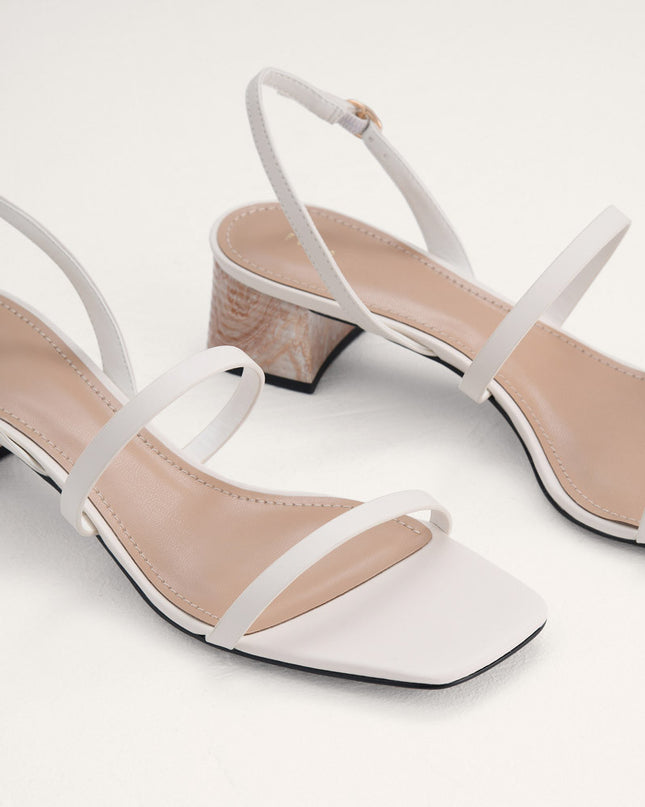 Square Toe Heeled Sandals