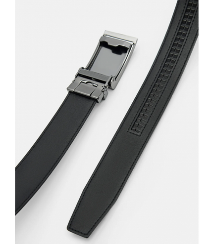 Leather Automatic Belt - Black