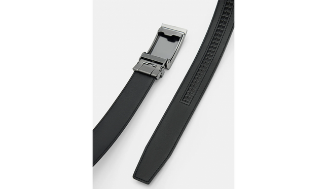 Leather Automatic Belt - Black