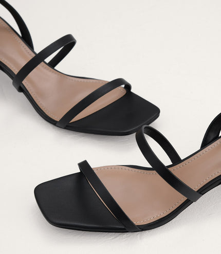 Square Toe Heeled Sandals