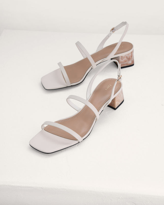 Square Toe Heeled Sandals