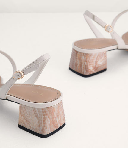 Square Toe Heeled Sandals