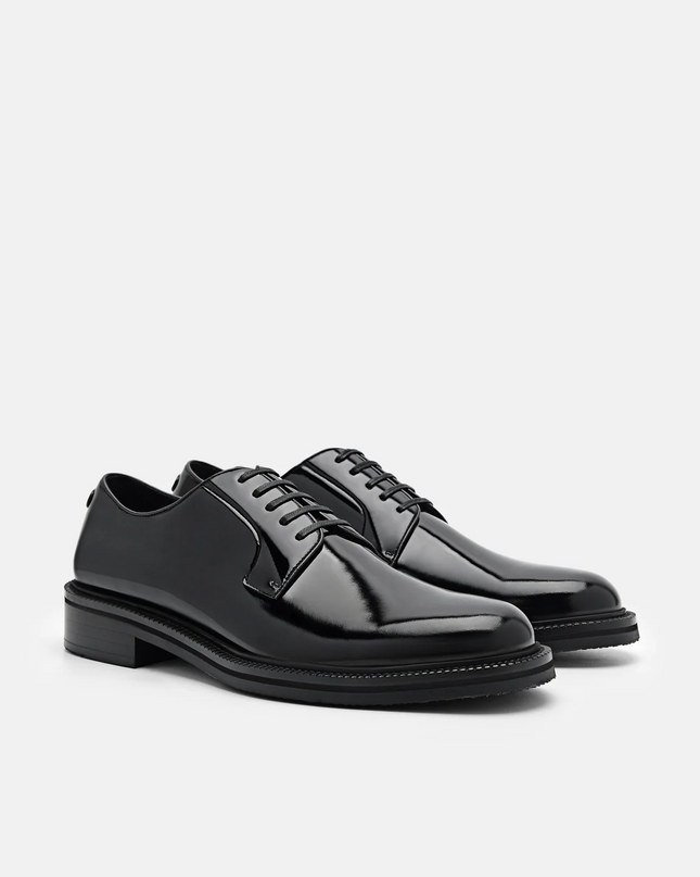 Leather Derby Shoes - Black