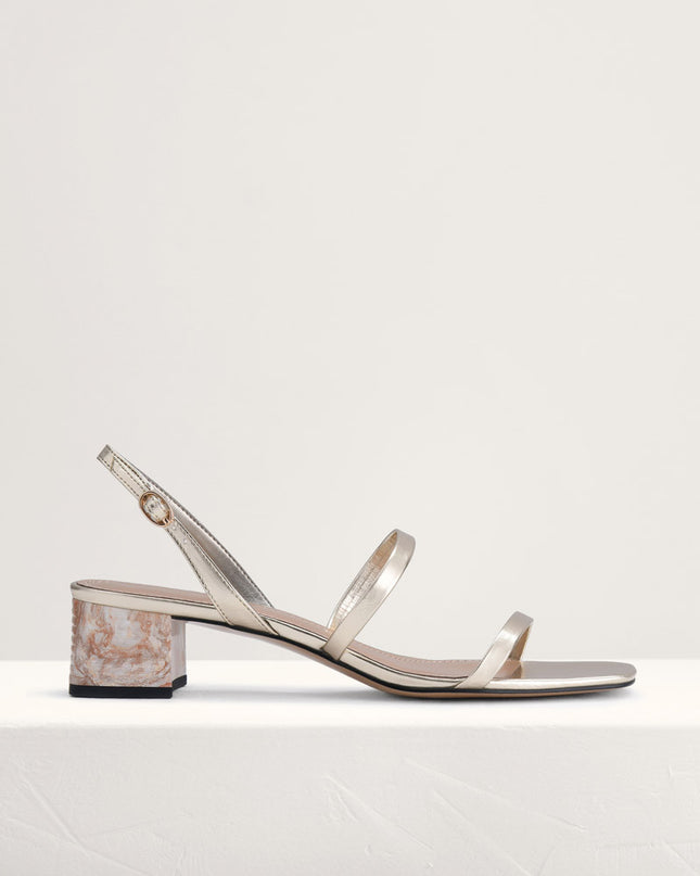 Square Toe Heeled Sandals