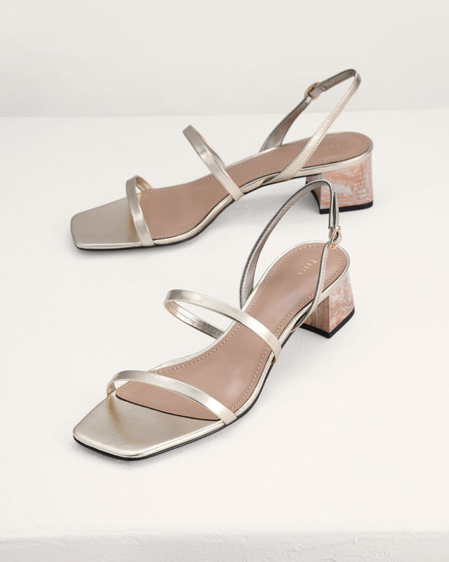 Square Toe Heeled Sandals