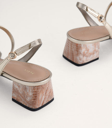 Square Toe Heeled Sandals