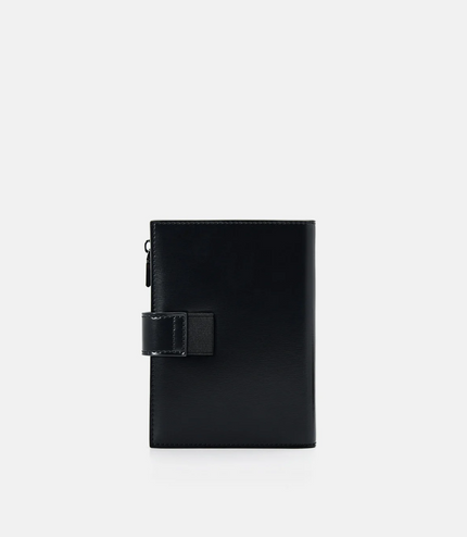Leather Passport Holder - Black