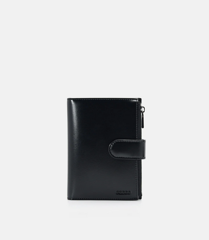Leather Passport Holder - Black