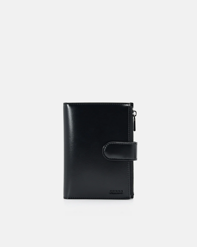 Leather Passport Holder - Black