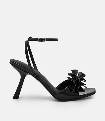 Stella Heel Sandals - Black