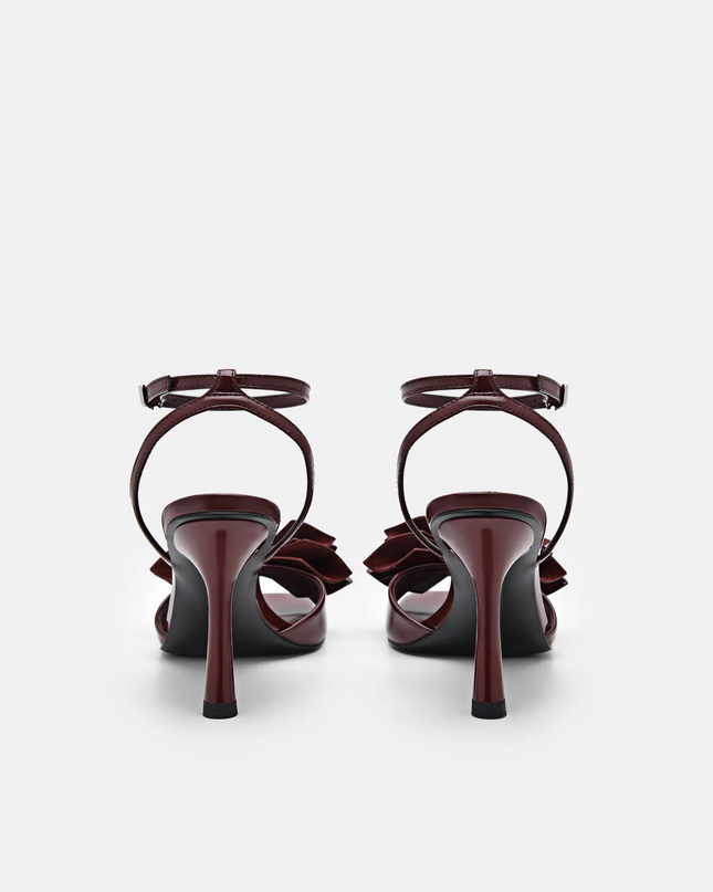 Stella Heel Sandals - Wine