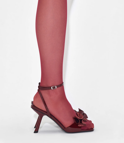Stella Heel Sandals - Wine