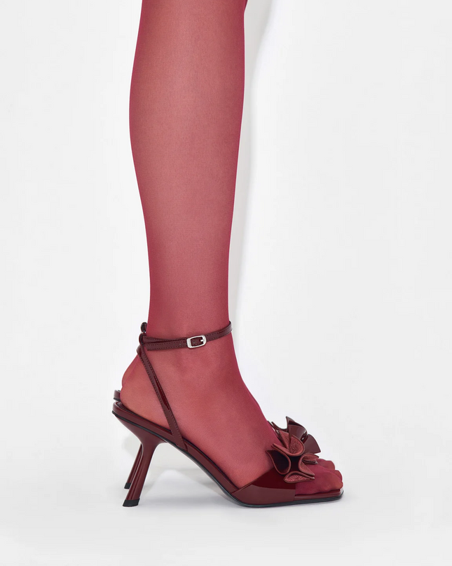 Stella Heel Sandals - Wine