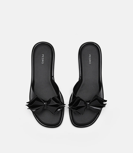 Stella Bow Sandals - Black
