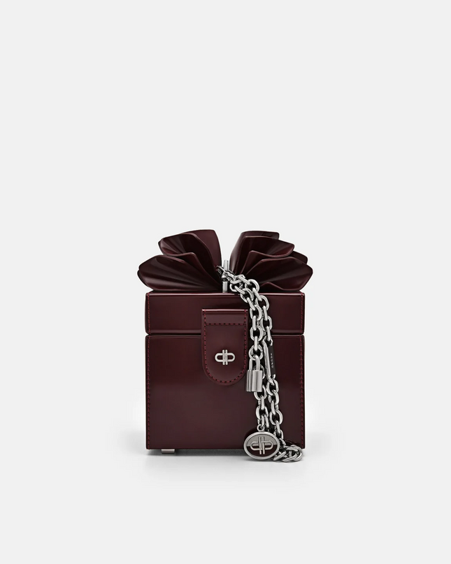 Stella Mini Clutch Bag - Wine