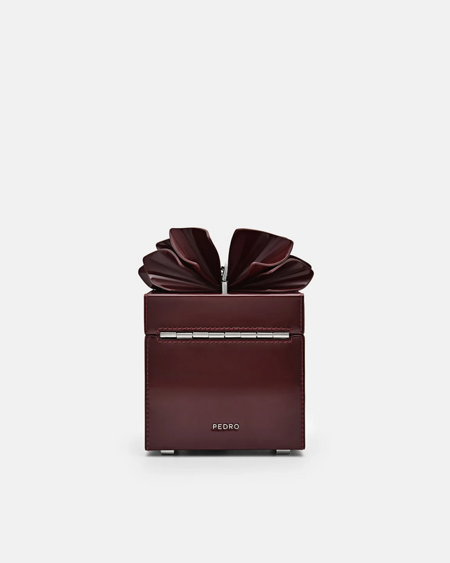 Stella Mini Clutch Bag - Wine