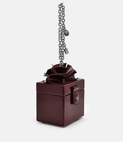 Stella Mini Clutch Bag - Wine
