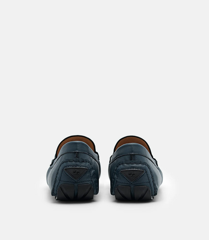 Edge Leather Driving Shoes - Navy