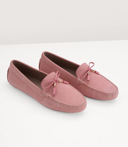 Leather Bow Moccasins