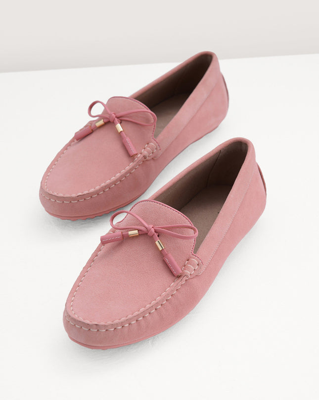 Leather Bow Moccasins