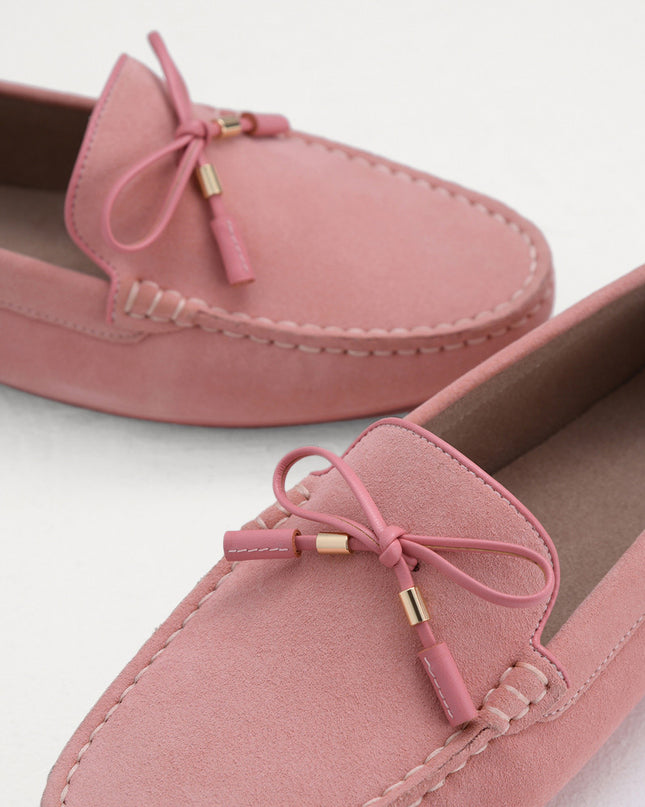 Leather Bow Moccasins