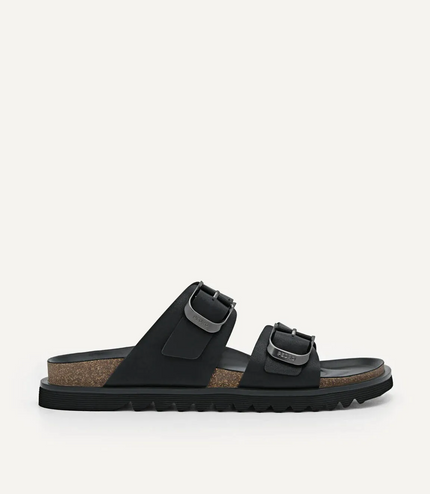 Helix Slide Sandals - Black