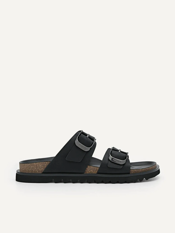 Helix Slide Sandals - Black