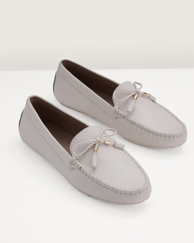 Leather Bow Moccasins