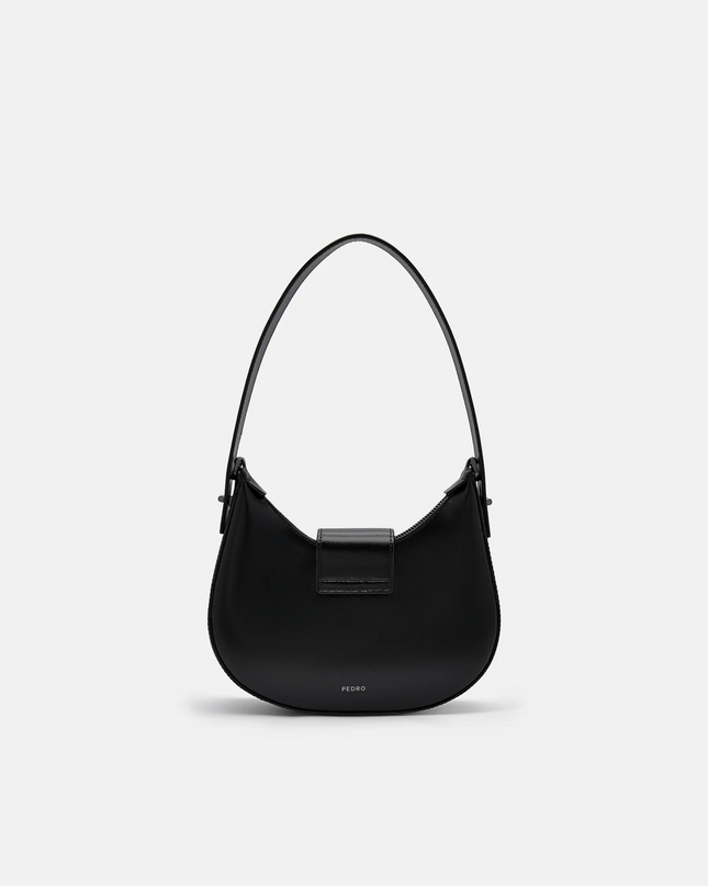 PEDRO Icon Leather Hobo Bag - Black