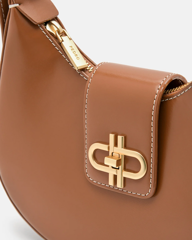 PEDRO Icon Leather Hobo Bag - Cognac