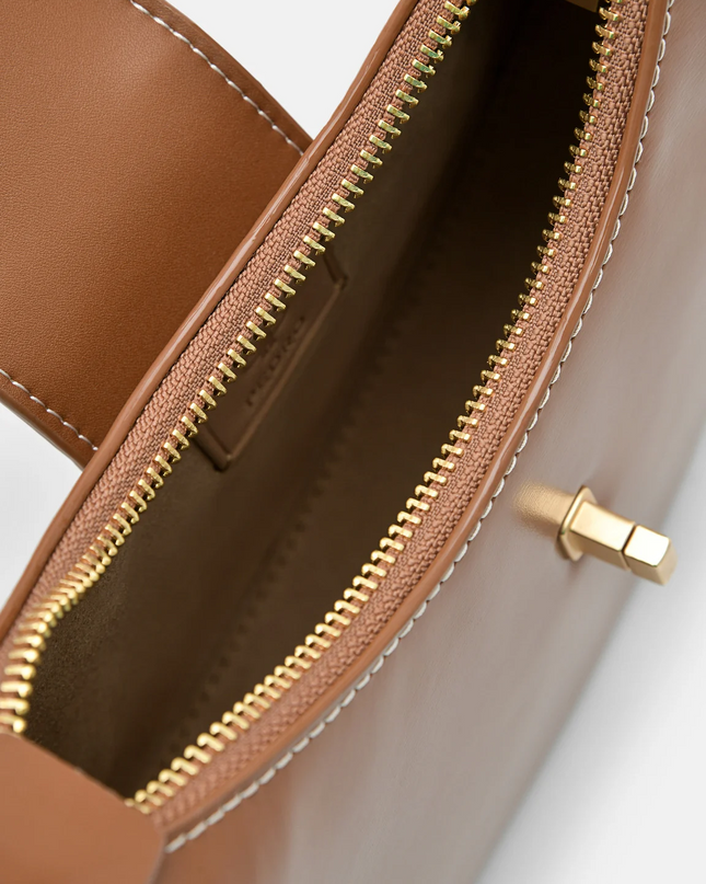 PEDRO Icon Leather Hobo Bag - Cognac