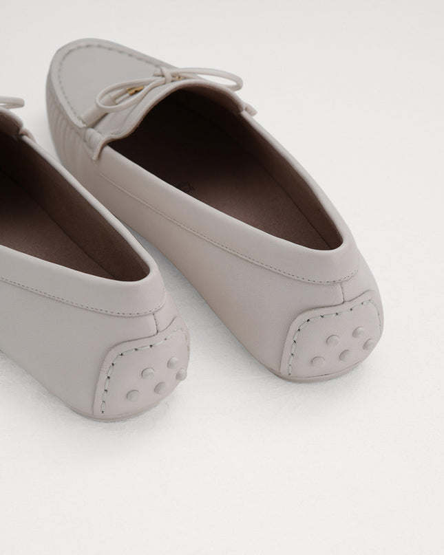Leather Bow Moccasins