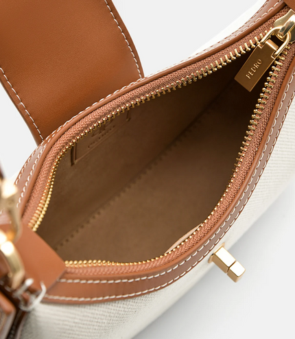 PEDRO Icon Leather Hobo Bag - Cognac2