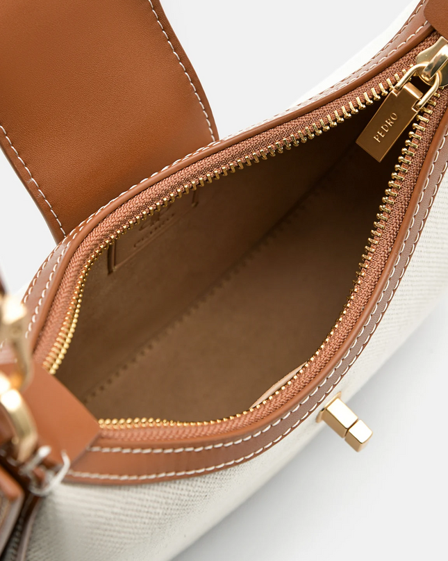 PEDRO Icon Leather Hobo Bag - Cognac2