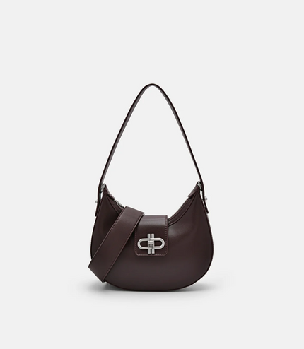 PEDRO Icon Leather Hobo Bag - Dark Brown