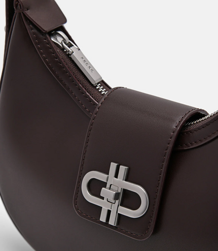 PEDRO Icon Leather Hobo Bag - Dark Brown