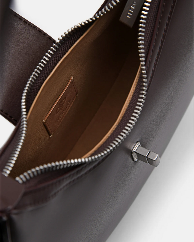 PEDRO Icon Leather Hobo Bag - Dark Brown