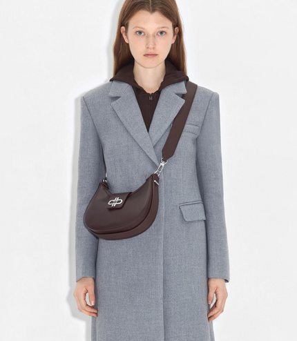 PEDRO Icon Leather Hobo Bag - Dark Brown