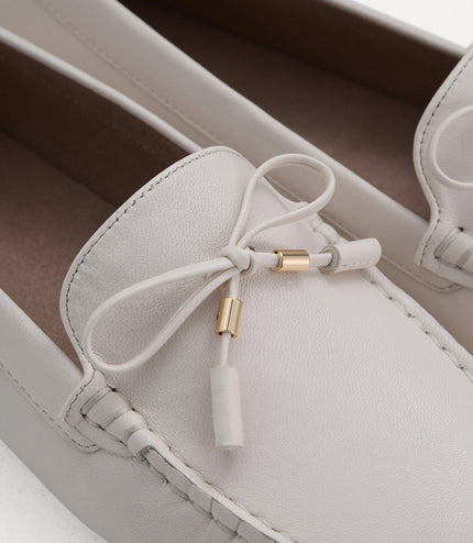Leather Bow Moccasins