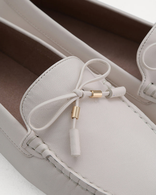 Leather Bow Moccasins