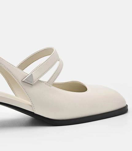 Tria Heel Pumps - Chalk