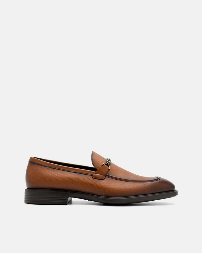 Altitude Lightweight Leather Horsebit Loafers - Brown