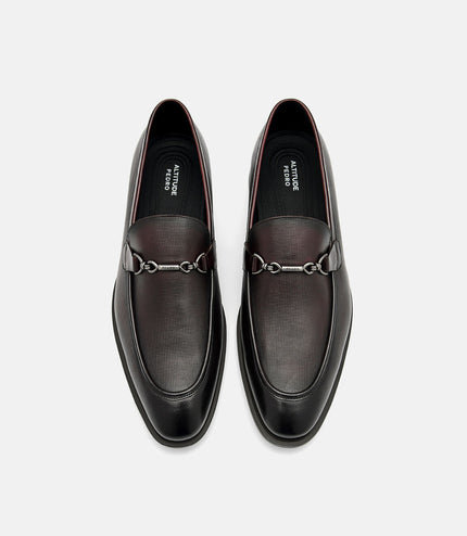 Altitude Lightweight Leather Horsebit Loafers - Dark Brown