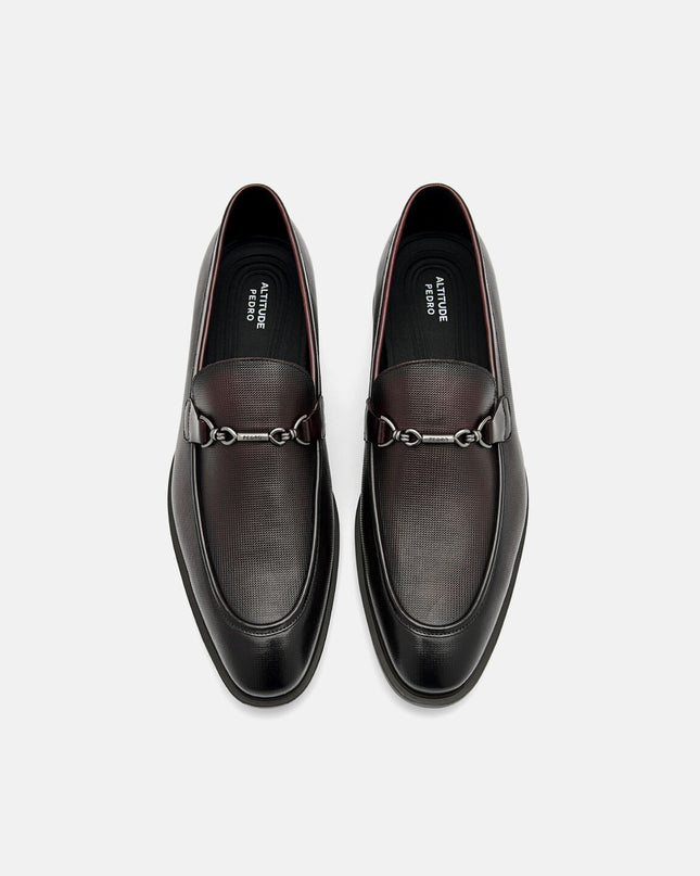 Altitude Lightweight Leather Horsebit Loafers - Dark Brown