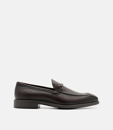 Altitude Lightweight Leather Horsebit Loafers - Dark Brown