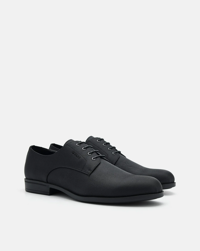 Altitude Lightweight Nylon Derby Shoes - Black