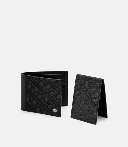 Leather Bi-Fold Wallet with Insert